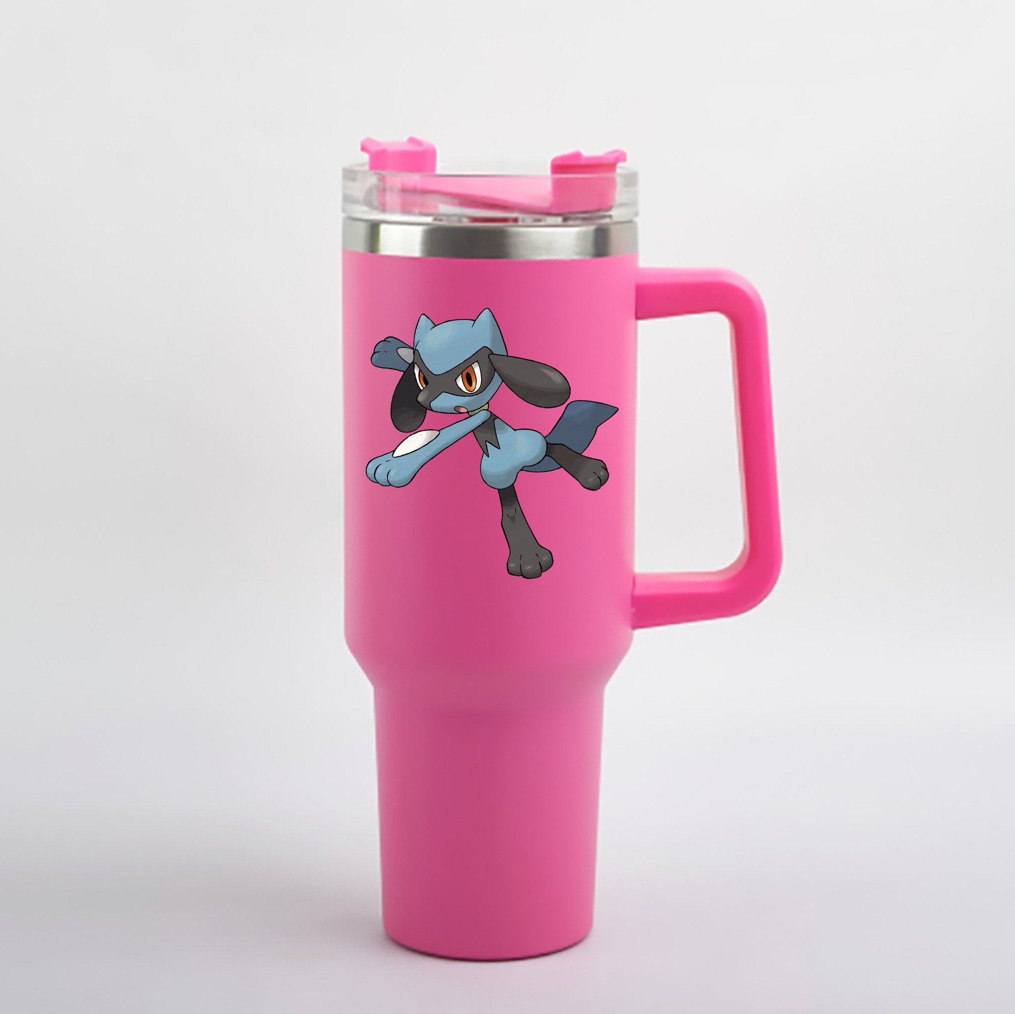 （画像用） ポケットモンスター Pokémon 1200mL車用タンブラー - クリスタルステッカー（プラスチックストロー付き）